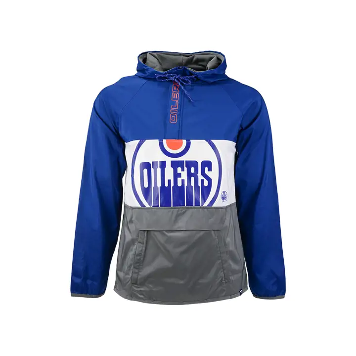Veste Anorak Bleue Edmonton Oilers LNH CB