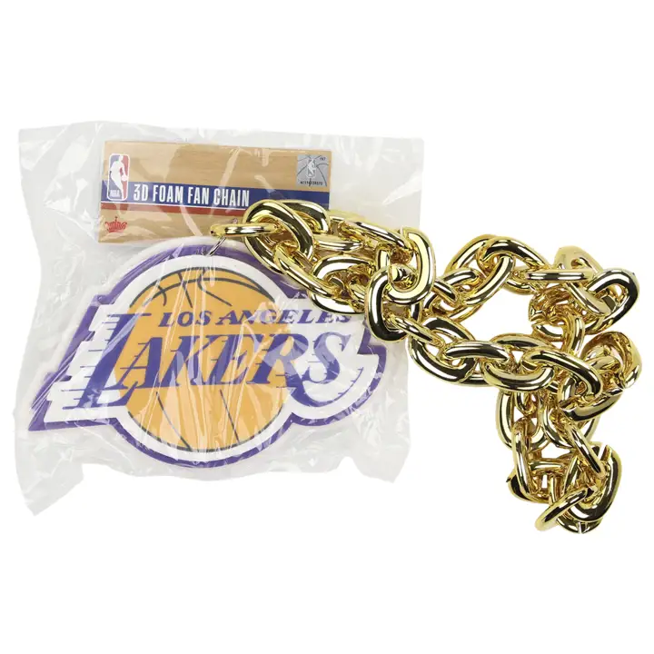 Chaînes de fans des Lakers de Los Angeles dorées