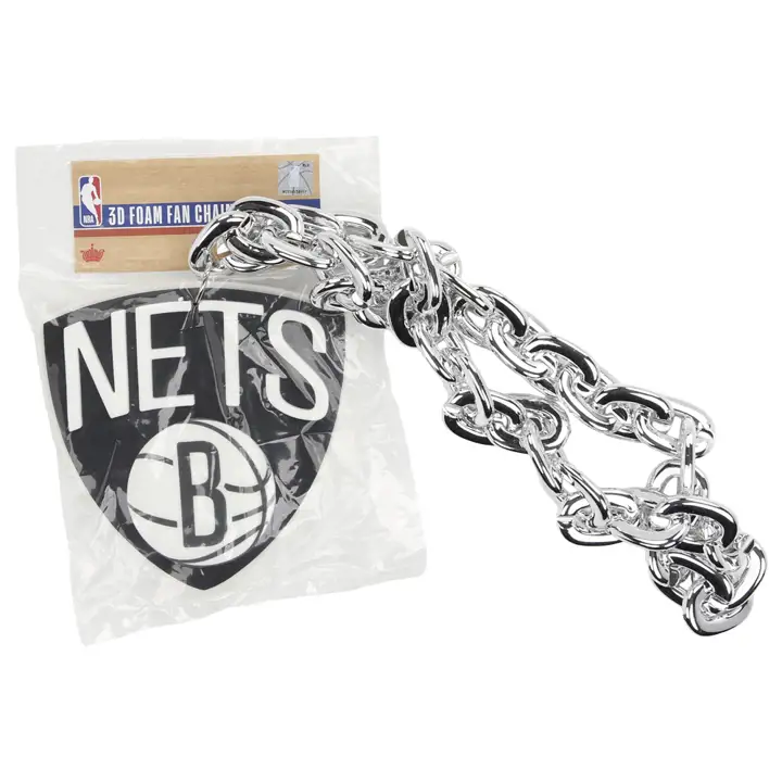 Chaînes de supporters des Brooklyn Nets en argent