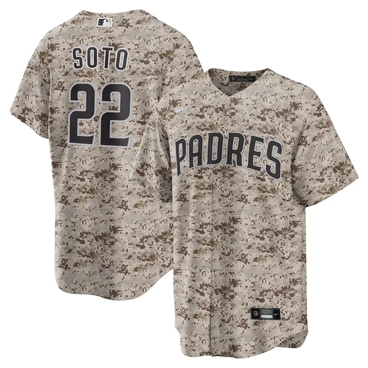 Maillot de joueur officiel réplique PADRES MLB Juan Soto camouflage