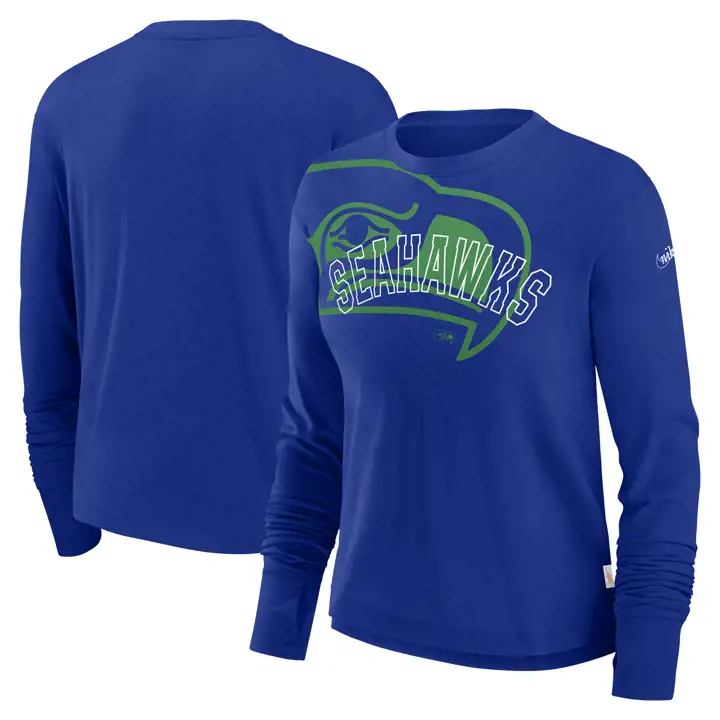 T-shirt long à la hanche Seattle Seahawks NFL pour femme LS 23 Rbl Legacy