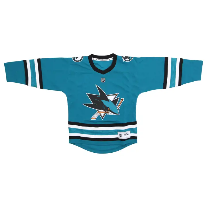 Maillot Réplique Jeune Vierge LNH San Jose Sharks sarcelle