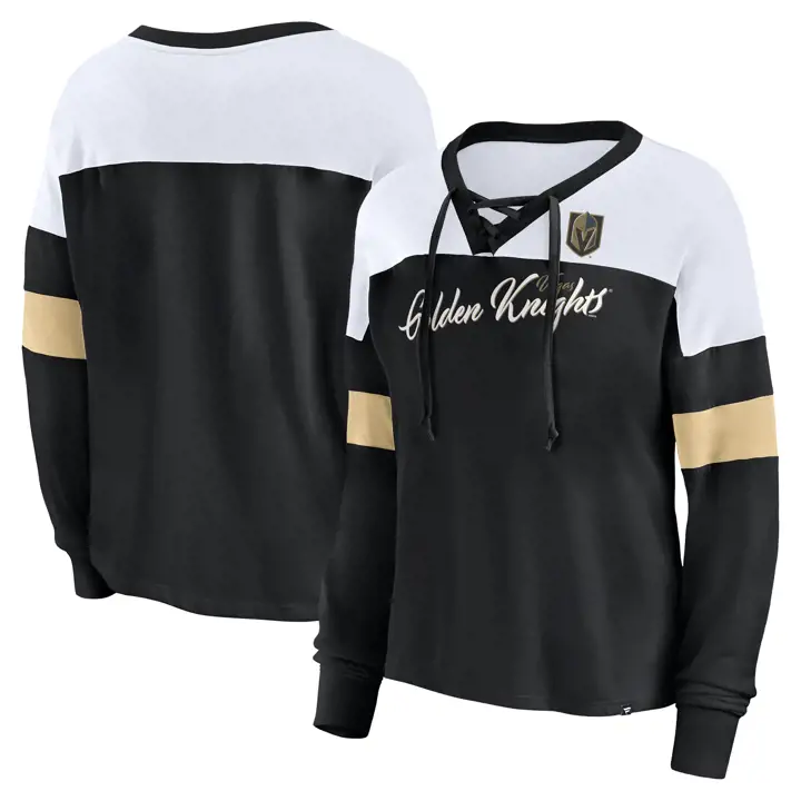 Vegas Golden Knights LNH Femme Biblend Lacets Manches Longues 23 blk