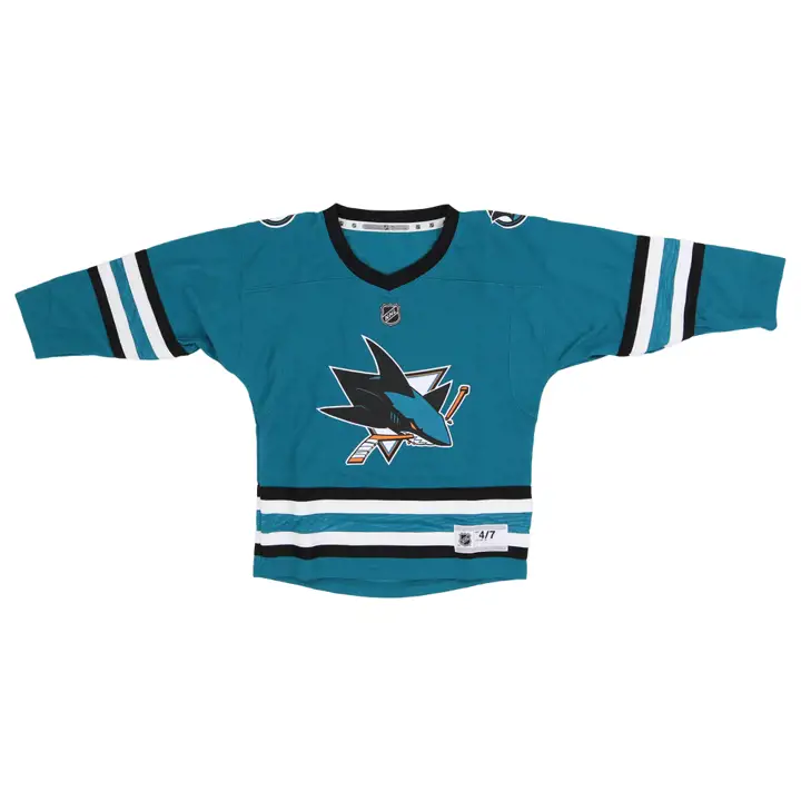 Maillot réplique vierge pour enfant San Jose Sharks NHL sarcelle