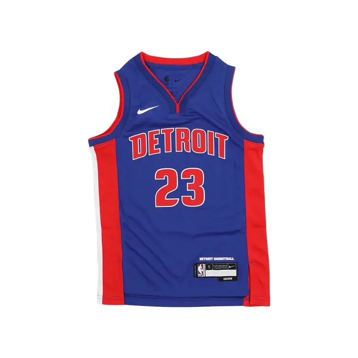 Maillot Swingman icône NBA Youth des Pistons de Detroit Jaden Ivey bl