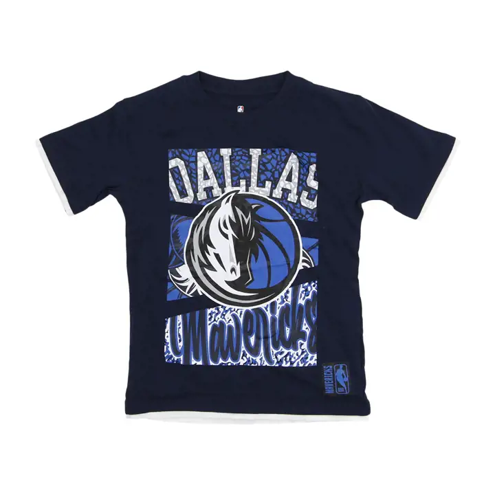 T-shirt bleu Dallas Mavericks NBA Youth Court Culture