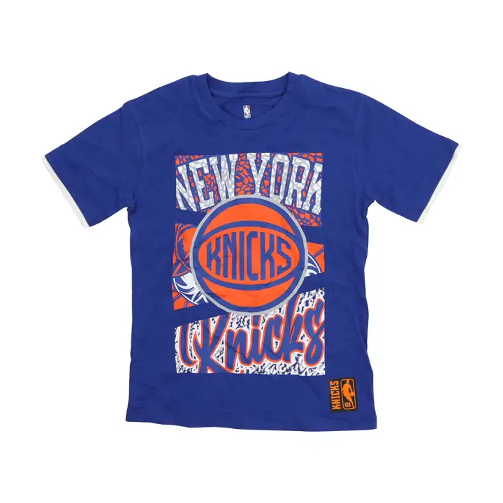 T-shirt bleu New York Knicks NBA Youth Court Culture