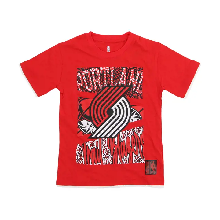 T-shirt rouge Portland Trail Blazers NBA Youth Court Culture