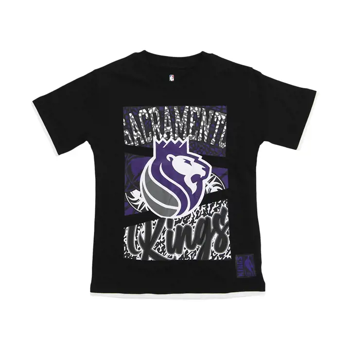 T-shirt Enfant Sacramento Kings NBA Court Culture pur