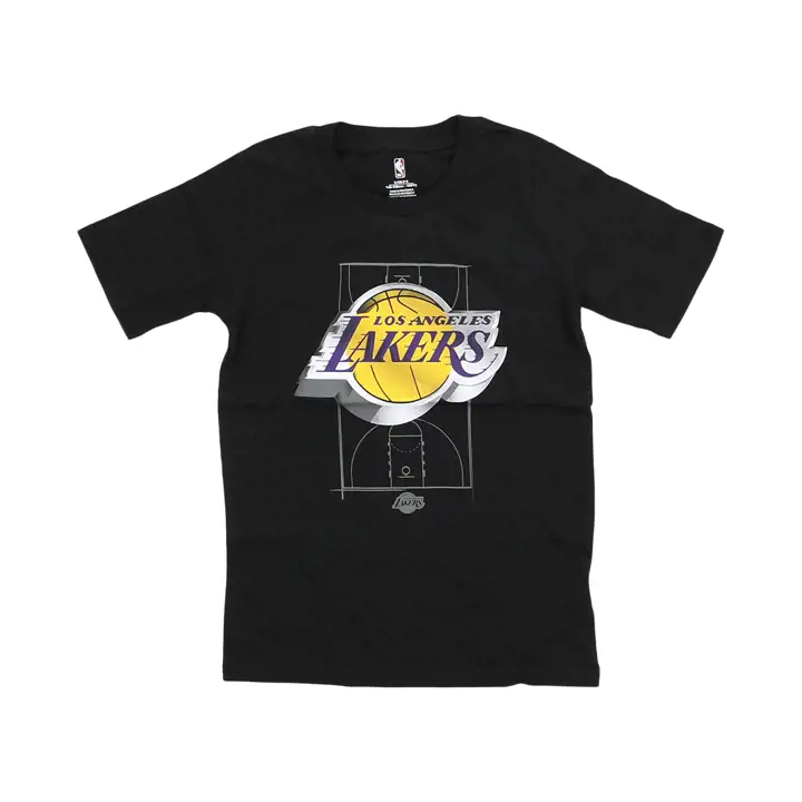 T-shirt jeunesse NBA Los Angeles Lakers Logo 3D noir