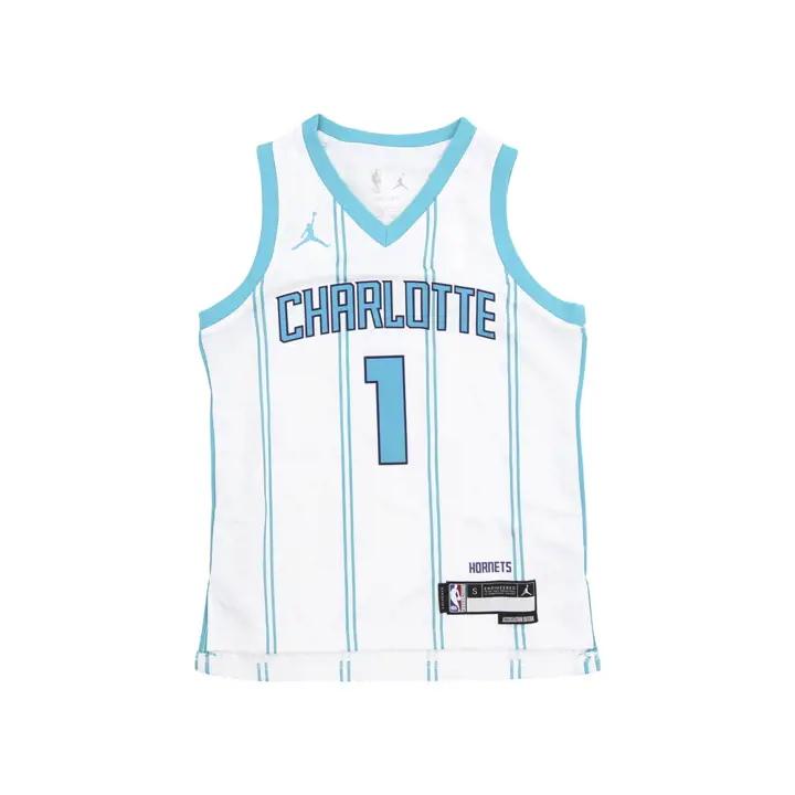 Maillot Swingman Hornets NBA Jeunesse Association Lamelo Ball Wh