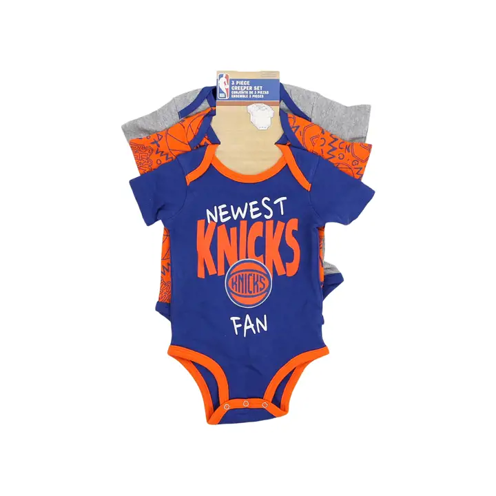 Ensemble 3 pièces nouveau-né NBA Slam Dunk New York Knicks bleu