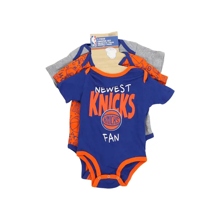 New York Knicks NBA Ensemble 3 pièces Slam Dunk pour bébé bleu
