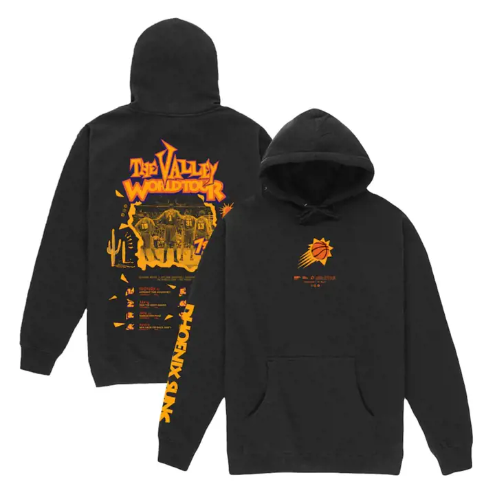 Sweat à capuche NBA World Tour des Phoenix Suns noir