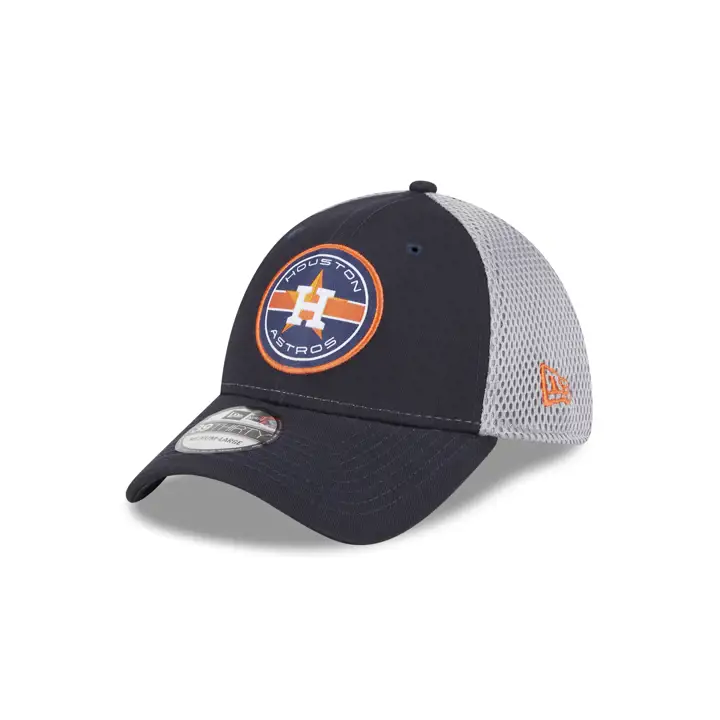 Casquette New Era Houston Astros MLB Circle Patch Neo bleu marine/gris