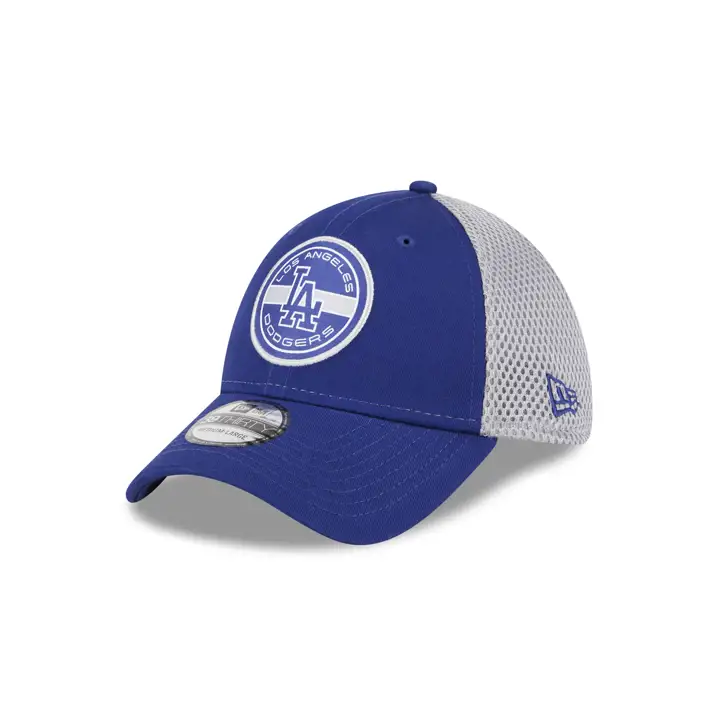 Los Angeles Dodgers MLB Cercle Écusson Neo bleu foncé/gris