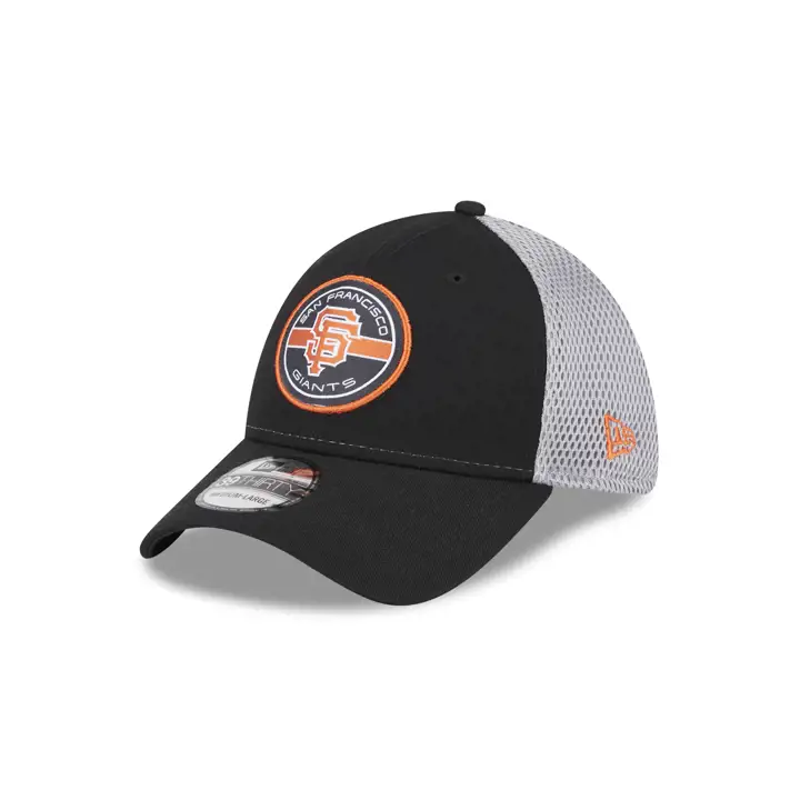 San Francisco Giants MLB Écusson circulaire Neo noir/gris