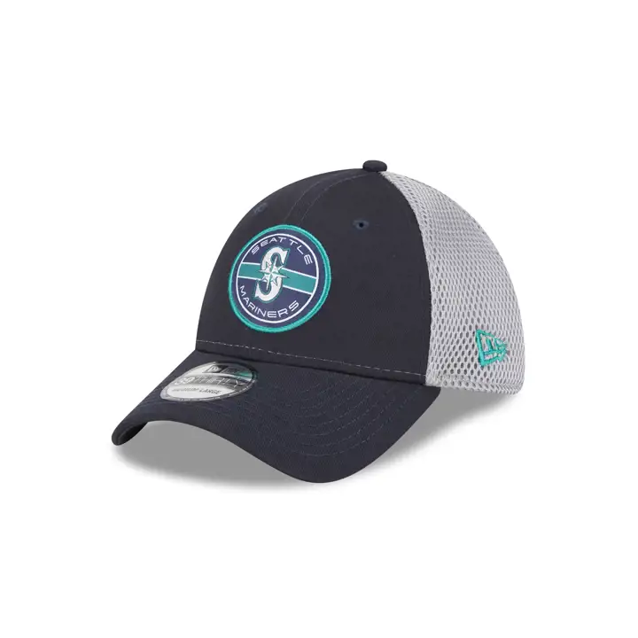 Seattle Mariners MLB Circle Patch Neo bleu marine/gris