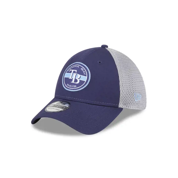 Tampa Bay Rays MLB Circle Patch Neo bleu foncé/gris