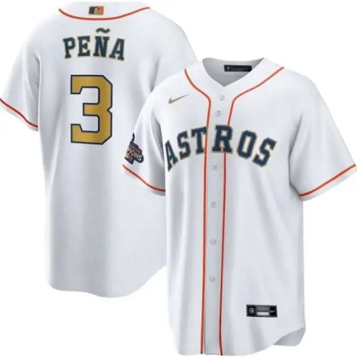 Maillot de joueur réplique doré pour jeune Houston Astros MLB 23 JEREM