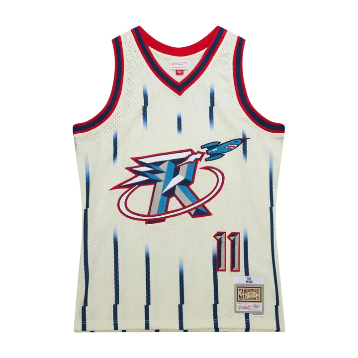 Maillot NBA Swingman « Chainstitch » Houston Rockets Yao Ming ivoire