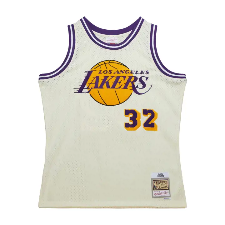 Maillot NBA Los Angeles Lakers Magic Joh Swingman brodé au point de chaînette