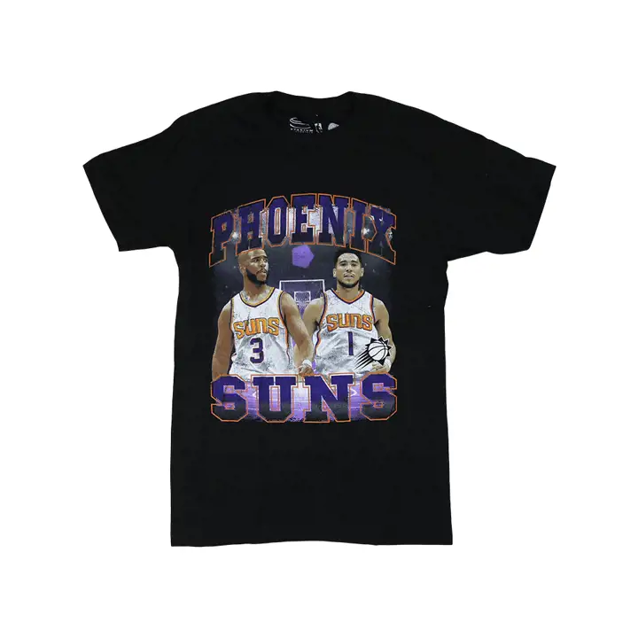 T-shirt duo de joueurs NBA Phoenix Suns noir