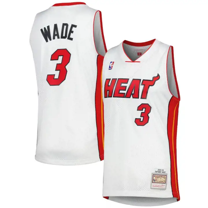 Maillot Swingman HEAT NBA HWC Dwyane Wade BLANC
