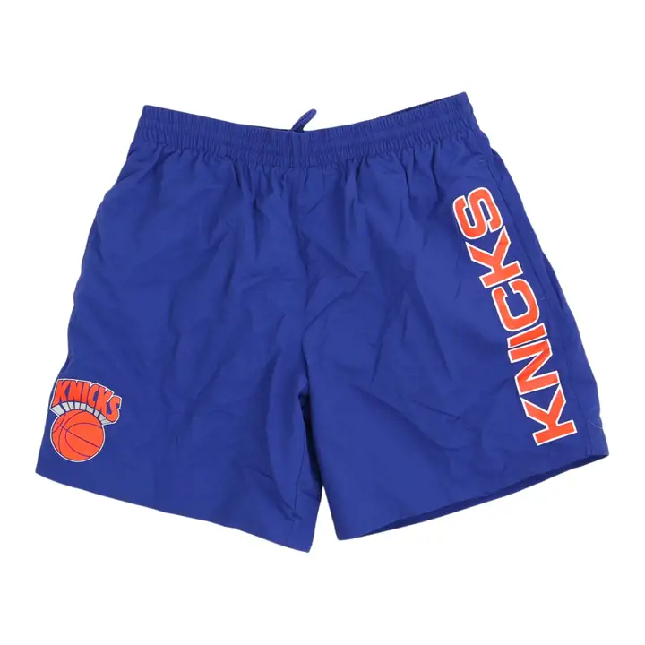 New York Knicks NBA Team Heritage Short tissé bleu