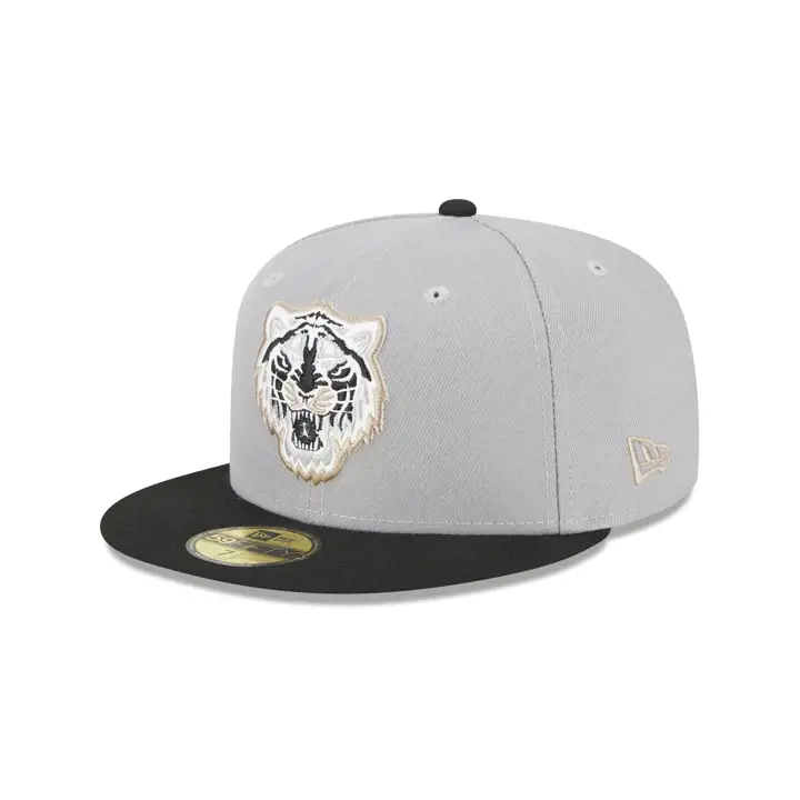 Casquette 59FIFTY en cuir Detroit Tigers MLB GRY/BLK/GRY