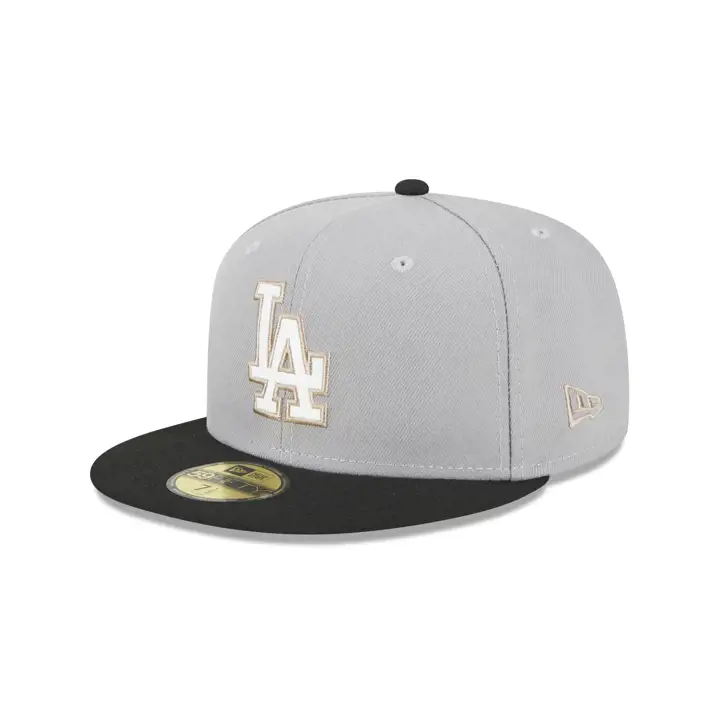 Los Angeles Dodgers MLB Logo cuir 59FIFTY GRY/BLK/GRY