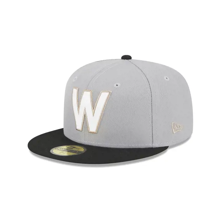 Casquette 59FIFTY en cuir Washington Nationals MLB GRIS/NOIR/GRIS
