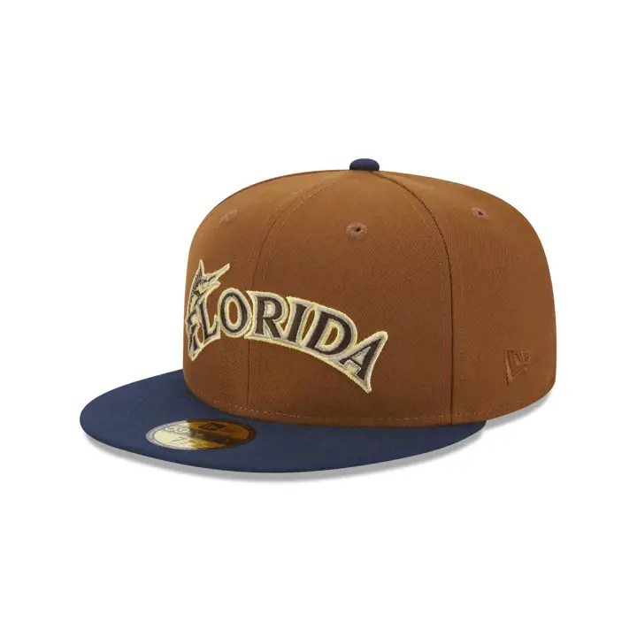 Florida Marlins MLB Grizzly Bear 59FIFTY marron/bleu/ivoire
