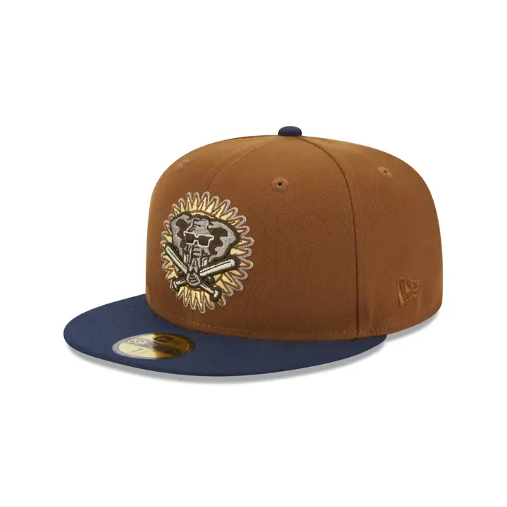 Oakland Athletics MLB Grizzly Bear 59FIFTY marron/bleu/ivoire