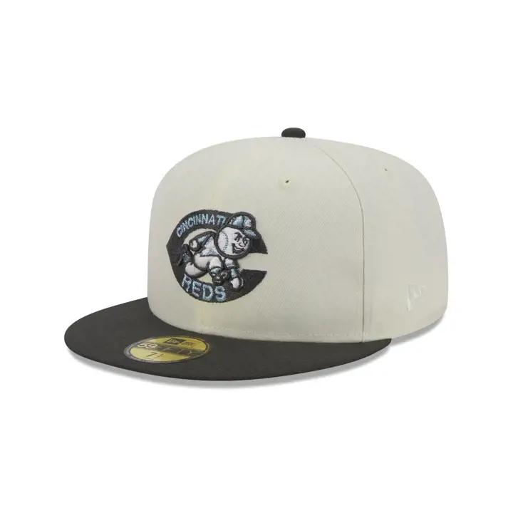 Casquette 59FIFTY Cincinnati Reds MLB Black Ice ivo/dkgry/skbl