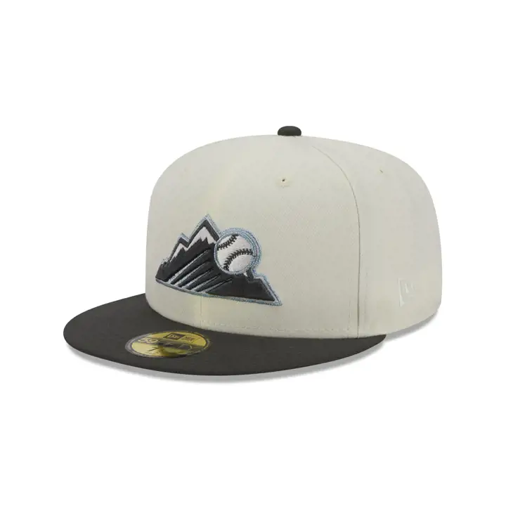 Casquette 59FIFTY Black Ice MLB Colorado Rockies ivoire/gris foncé/bleu ciel