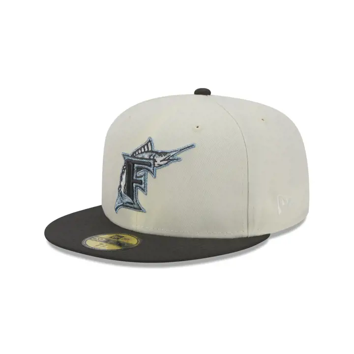 Florida Marlins MLB Black Ice 59FIFTY ivo/dkgry/skbl