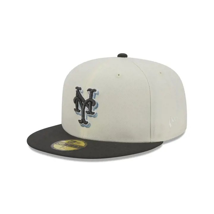New York Mets MLB Black Ice 59FIFTY ivo/dkgry/skbl