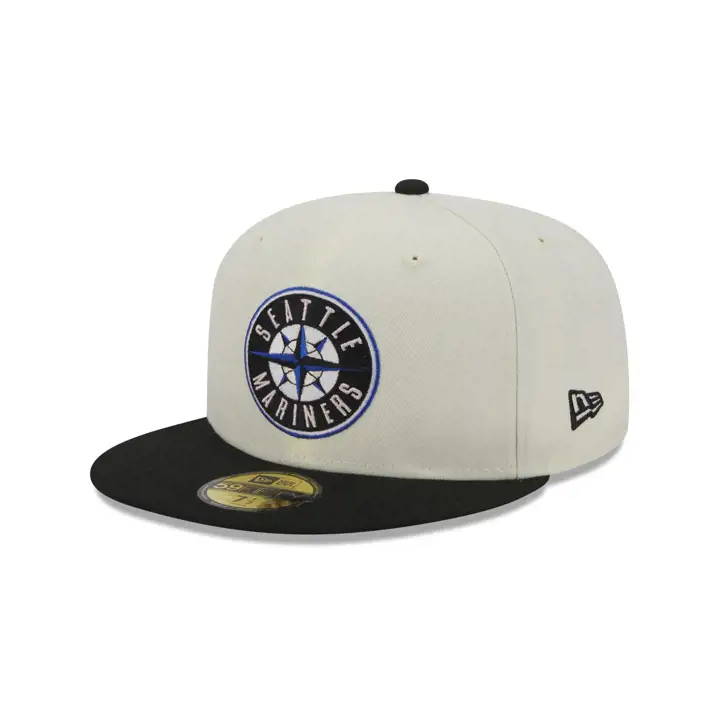 Casquette 59FIFTY Black Ice MLB des Seattle Mariners ivoire/gris foncé/bleu ciel