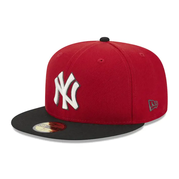 New York Yankees MLB Qias 59FIFTY ROUGE/NOIR/IVO