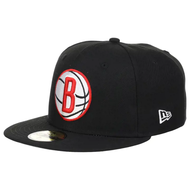 Brooklyn Nets NBA BRED 59FIFTY NOIR/NOIR/GRIS