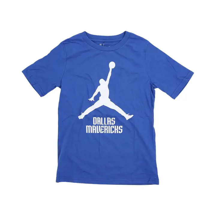 T-shirt bleu Dallas Mavericks NBA Youth Jumpman