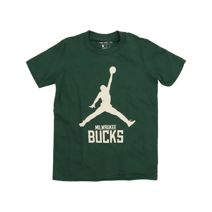 T-shirt vert Jordan Milwaukee Bucks NBA pour jeune