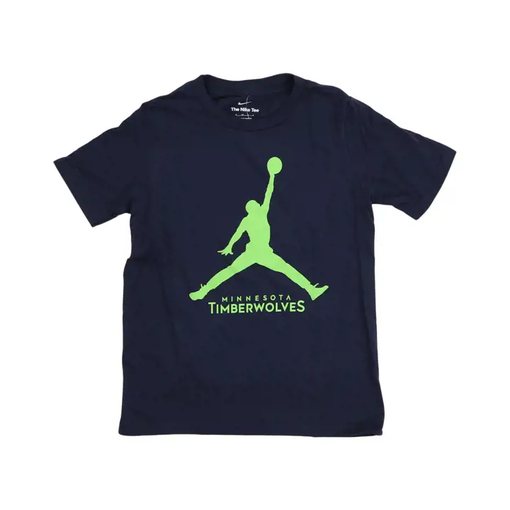 T-shirt Jumpman NBA Minnesota Timberwolves pour jeune - bleu marine