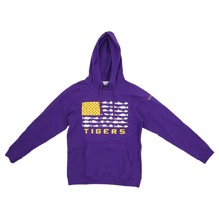 L.S.U. CLG PFG Fish Flag II Hoodie violet