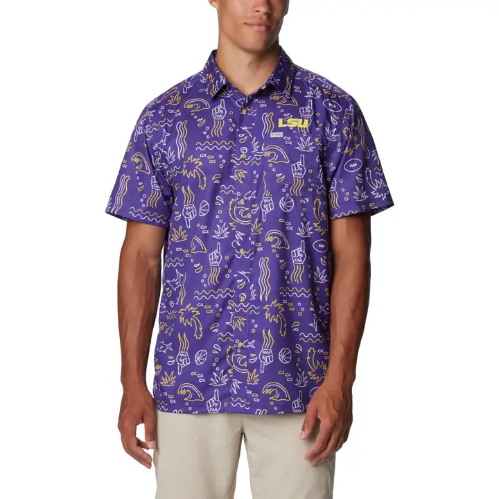 L.S.U. NCAA CLG Chemise Super Slack Tide pur