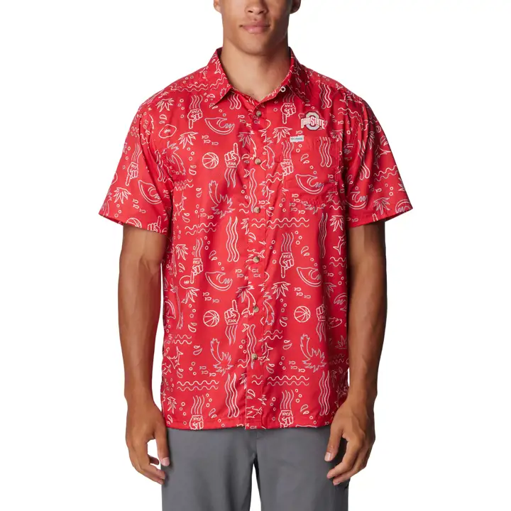 T-shirt rouge Ohio State Buckeyes NCAA CLG Super Slack Tide