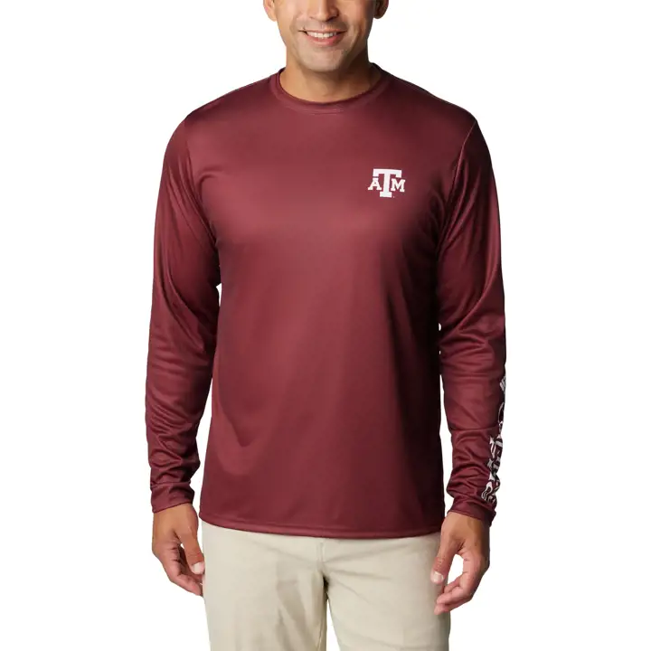 T-shirt à manches longues Texas A&M Aggies CLG PHG Terminal Shot dkmar
