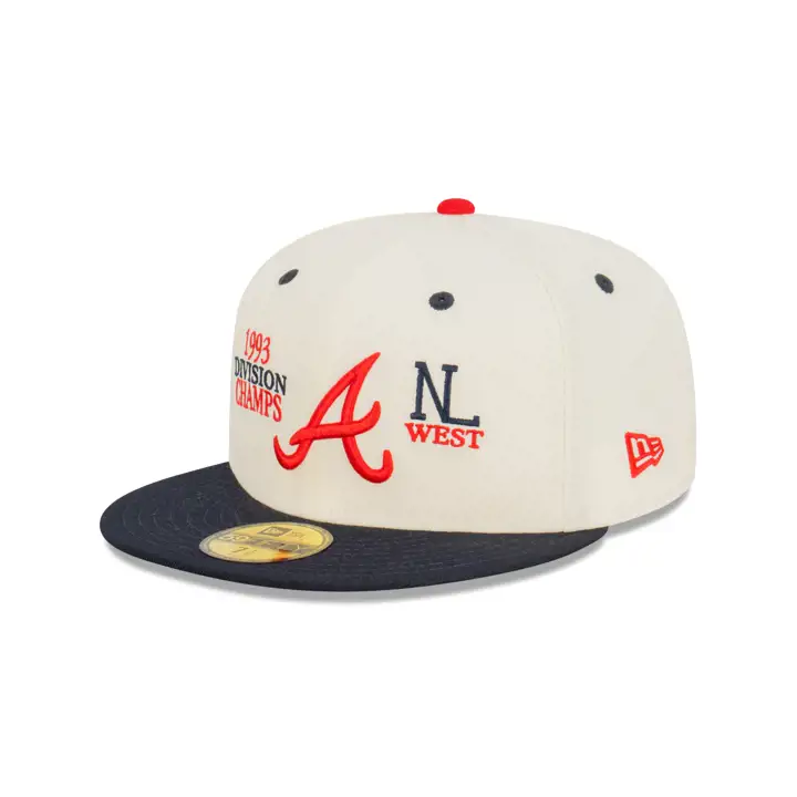 Casquette 59FIFTY MLB Atlanta Braves Champions de Division 93 AUS BLA