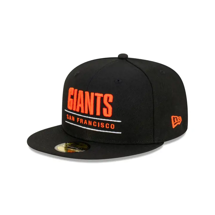 San Francisco Giants MLB Stacked Logo AUS 59FIFTY blk